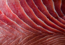Золотая рыбка: на аукционе в Японии продали тунца за 1,3 миллиона долларов AppetizingFreshSlicedBluefinTunaRawMeatTextureClose-upMacro