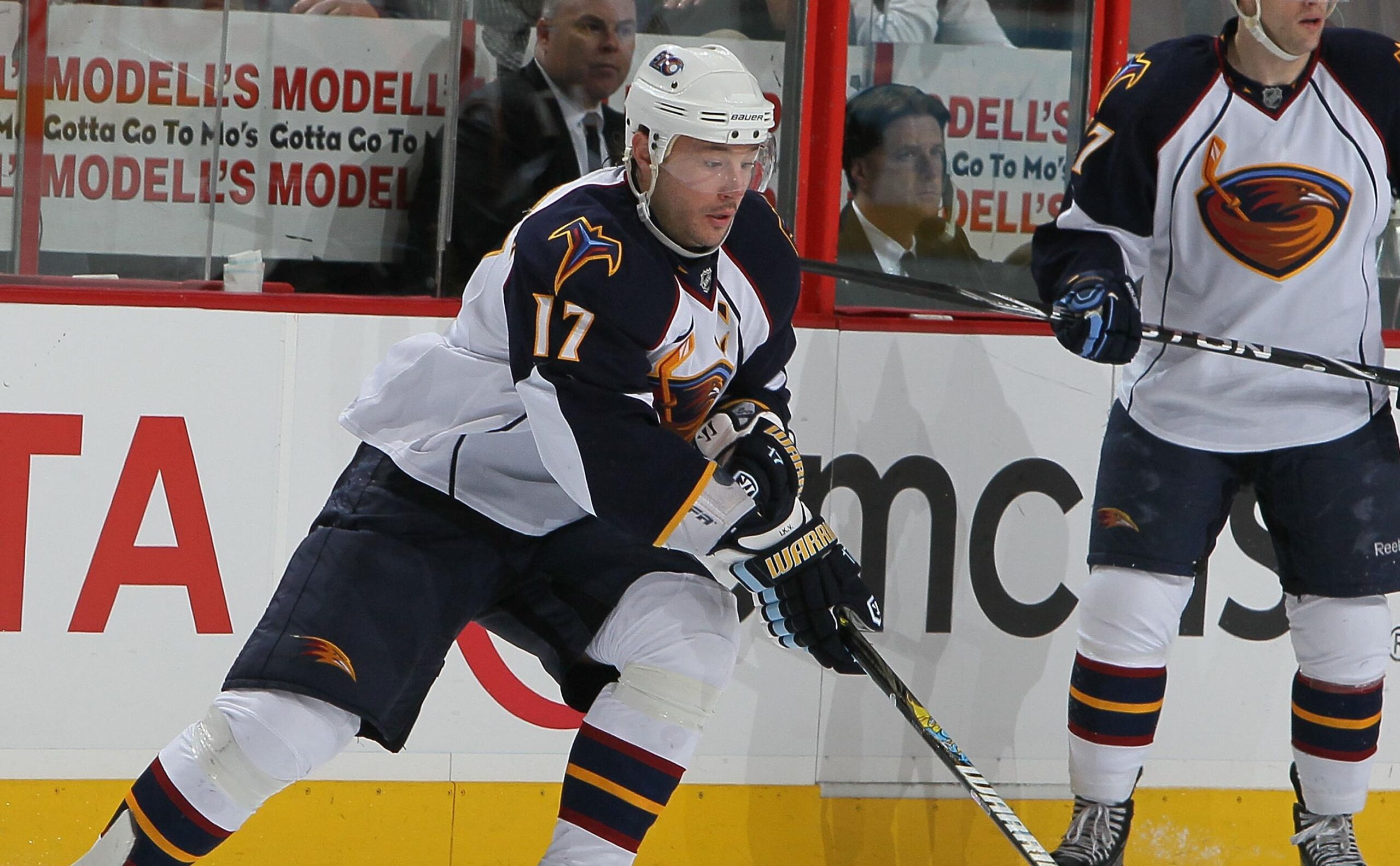 Илья Ковальчук в составе  Атланты Трэшерз  ( Al Bello / Getty Images)