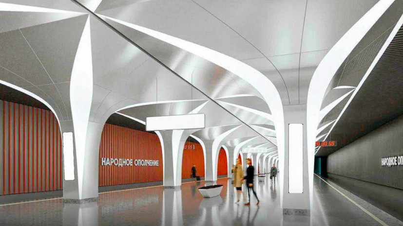 Собянин рассказал об особенностях оформления станции метро «Народное Ополчение»