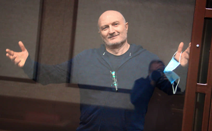Руководитель одной из крупнейших в России группировок киллеров Аслан Гагиев (Джако) в суде (октябрь 2021 года)