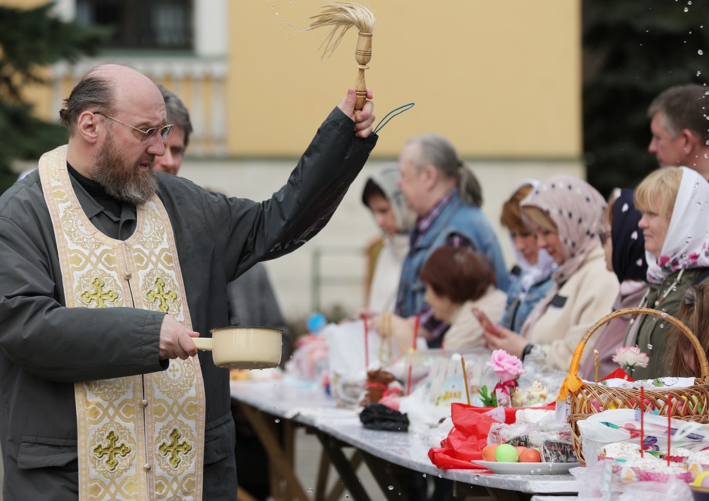 В Москве подсчитали число горожан, посетивших пасхальные богослужения