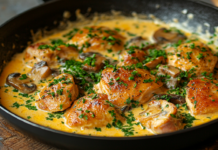 Курочка с грибами в сливочно-горчичном соусе - шедевр для семьи kurochka s gribami v slivochnogorchichnom souse shedevr dlya semi-obzone-su-174475602400-0