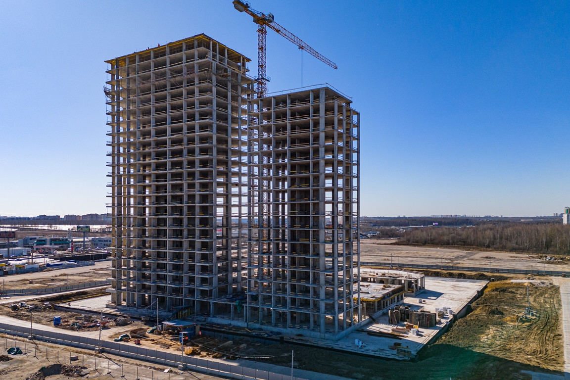 Компания «Брусника» продолжает строить на юге Москвы новый жилой квартал
