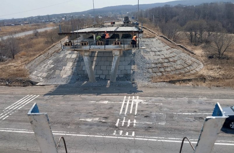 Из-за ремонта путепровода под Уссурийском изменится схема движения ИСК "Магистраль"