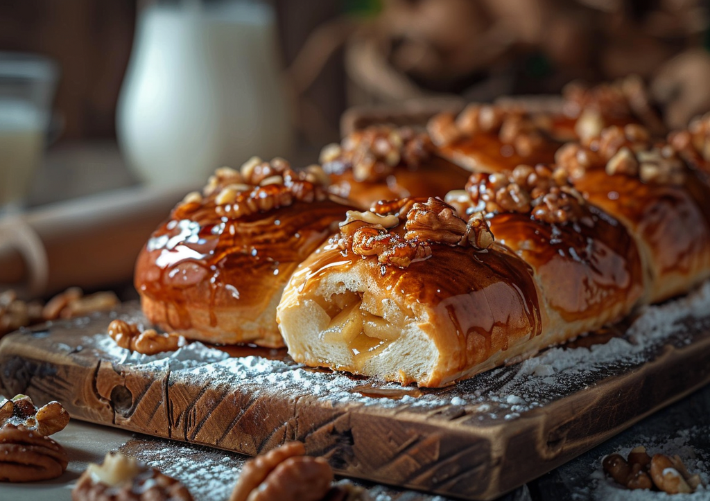 Сдобные булочки-обнимашки с яблоками и медом! Вкуснятина к чаю и кофе!