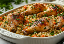 Сочные куриные голени с булгуром — аппетитное блюдо из духовки sochnye kurinye goleni s bulgurom appetitnoe blyudo iz duhovki-obzone-su-174453337500-0