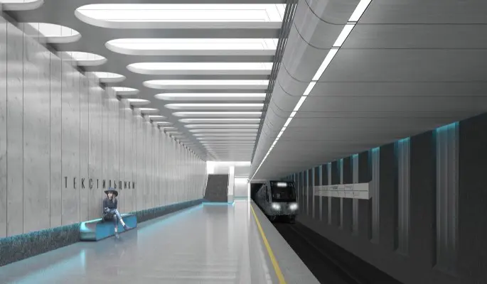 Началось строительство пересадки со станции "Текстильщики" БКЛ на фиолетовую ветку