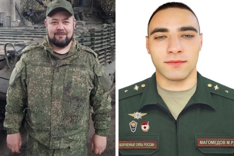 Младший сержант Евгений Гусев и прапорщик Магомед Магомедов.