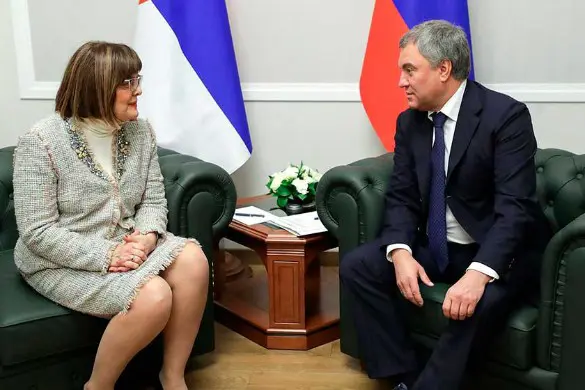 Майя Гойкович и Вячеслав Володин. Фото: duma.gov.ru