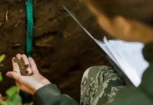 natalya chuhraeva i departament issleduyut pochvu v naczparke losinyj ostrov-obzone-su-0