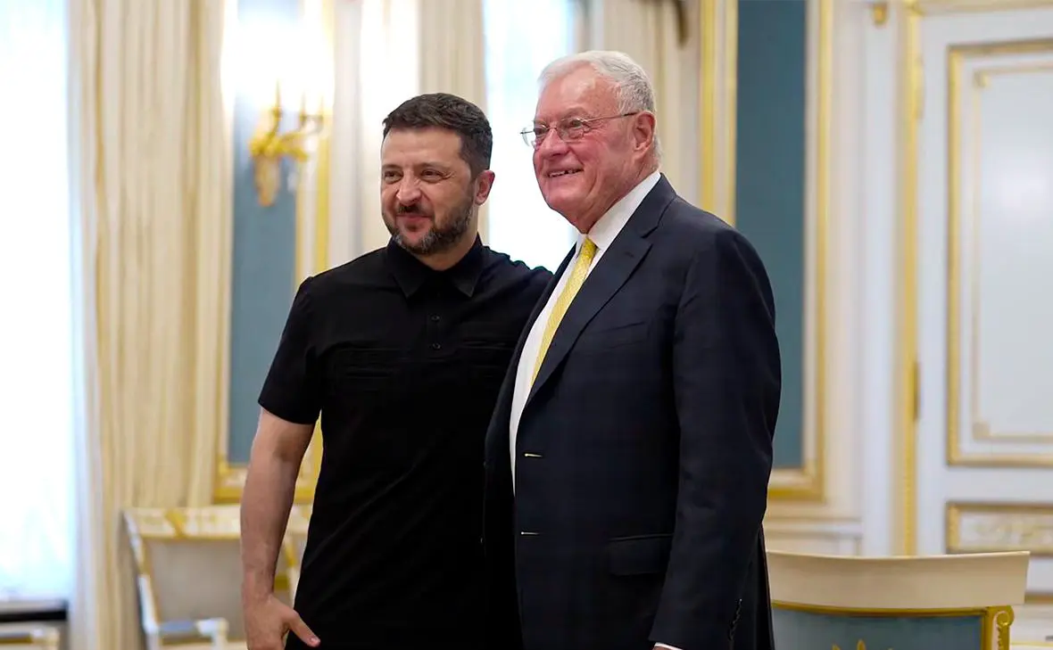 Владимир Зеленский и Кит Келлог (слева направо) (V_Zelenskiy_official / Telegram)