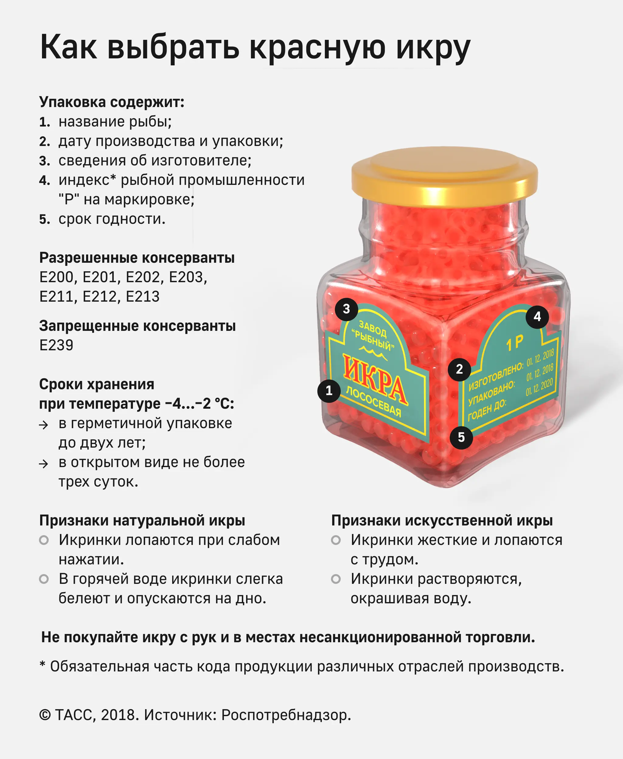 Как правильно выбрать красную икру