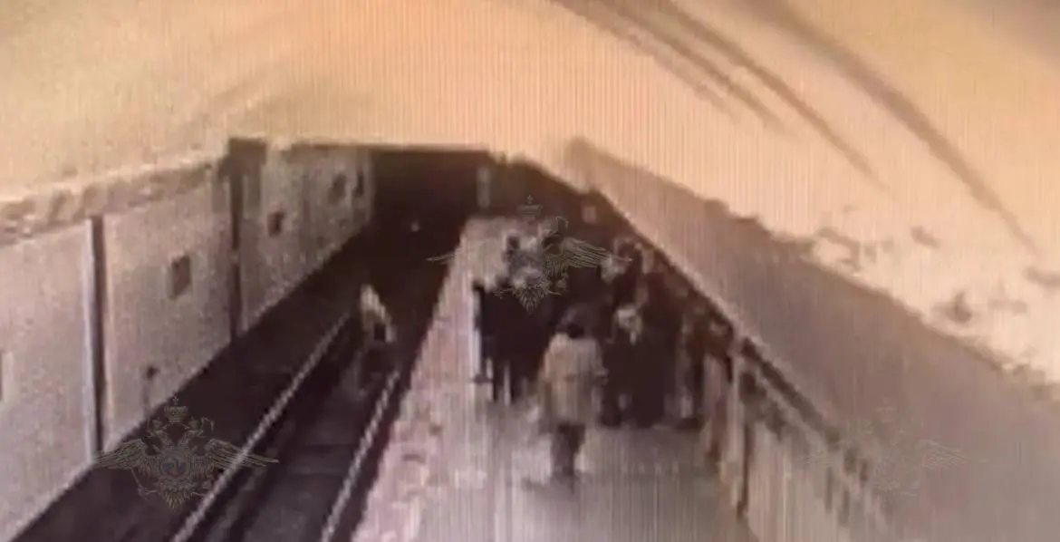 Момент падения школьницы на рельсы в московском метро попал на видео