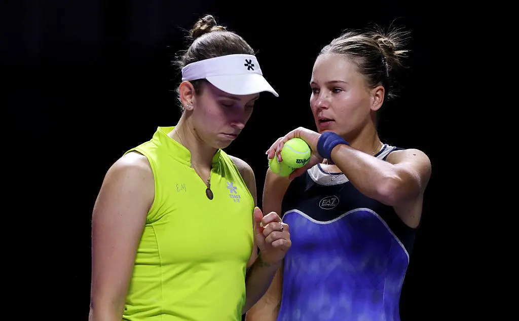 Элизе Мертенс и Вероника Кудерметова (Matthew Stockman / Getty Images for WTA)
