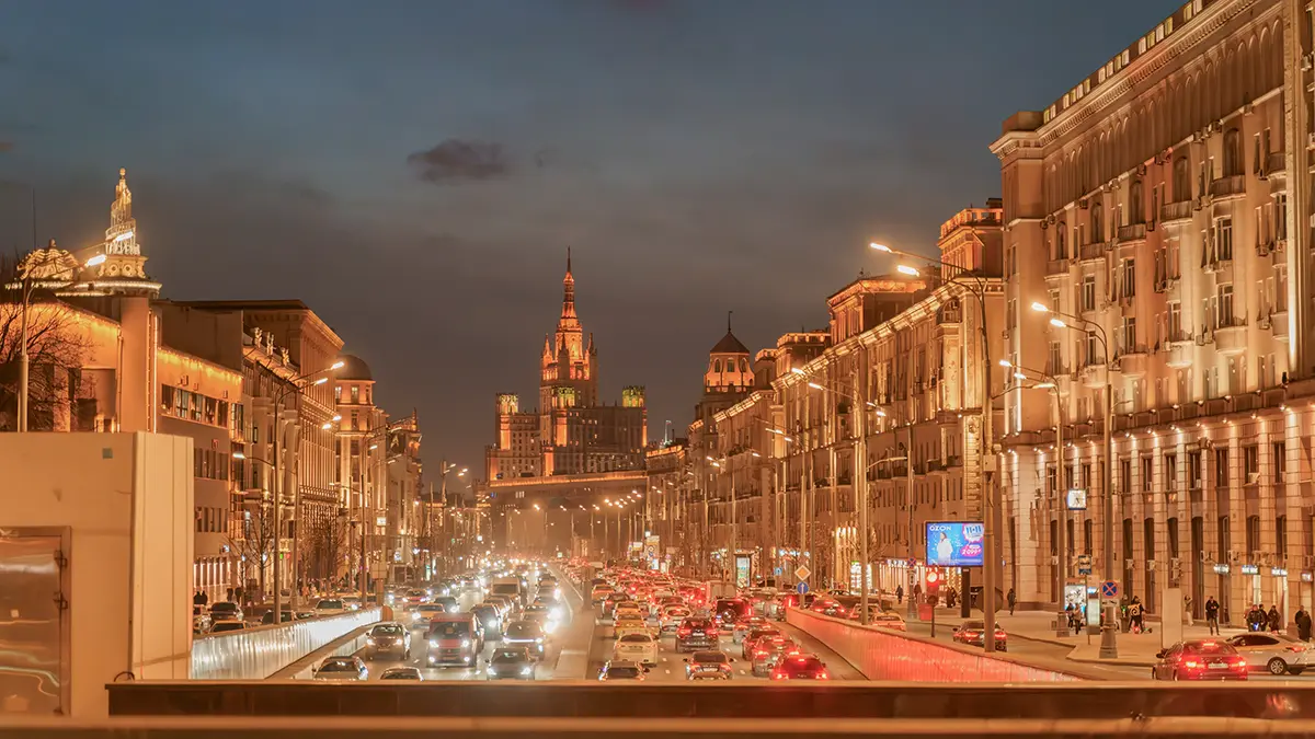 Пробки в Москве вечером 5 декабря