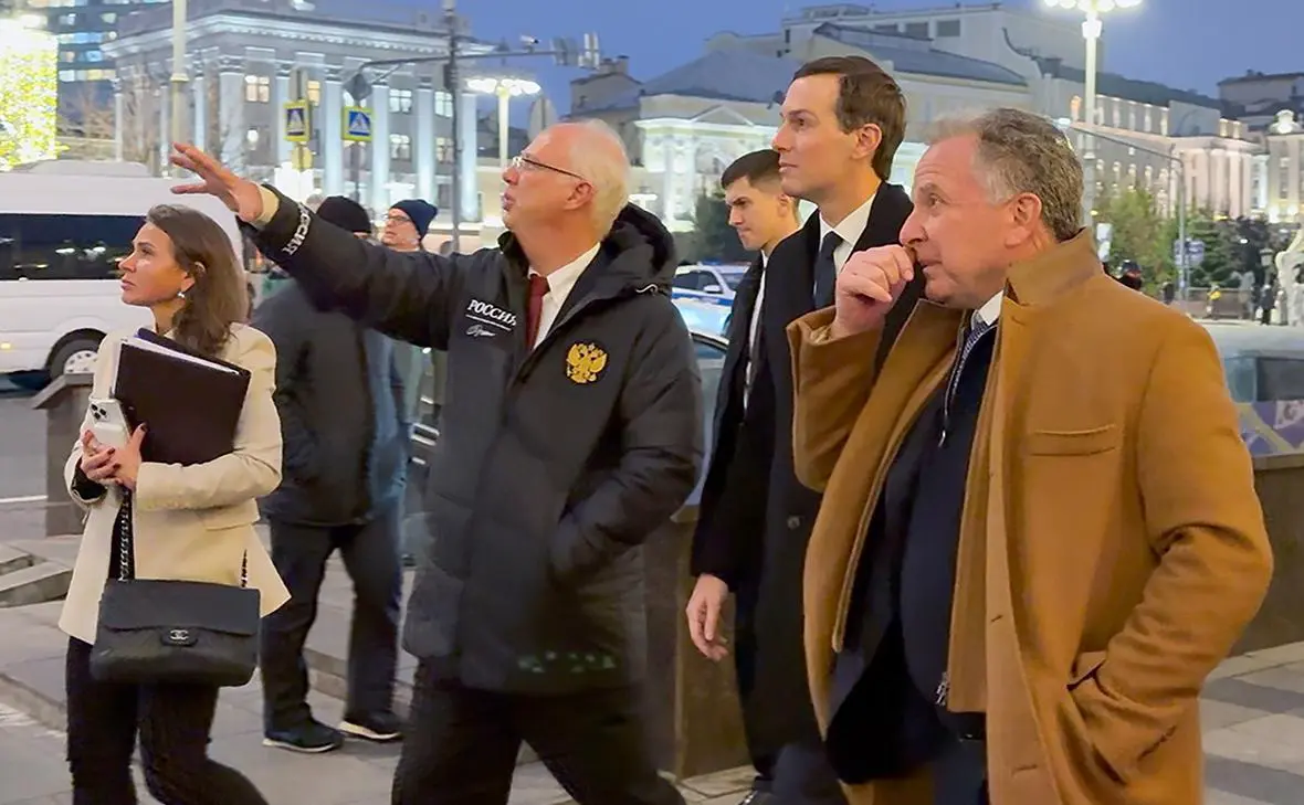 Кирилл Дмитриев, Джаред Кушнер и Стив Уиткофф (Екатерина Шамарова / ТАСС)