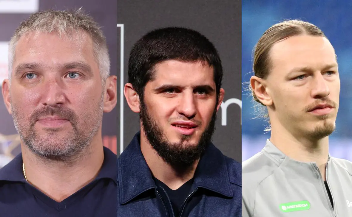 Александр Овечкин, Ислам Махачев и Матвей Сафонов (Андрей Любимов / РБК, Сергей Лантюхов, Максим Константинов / NEWS.ru / Global Look Press)