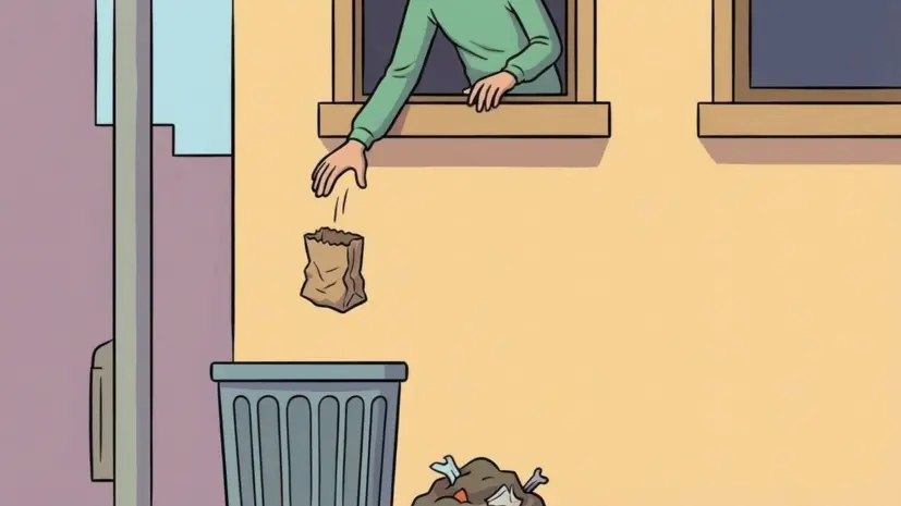 Россиянам рассказали, что за выброс мусора из окна грозит штраф