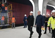 Мэр Собянин оценил ход строительства станции Народное Ополчение mer sobyanin oczenil hod stroitelstva stanczii narodnoe opolchenie-obzone-su-0