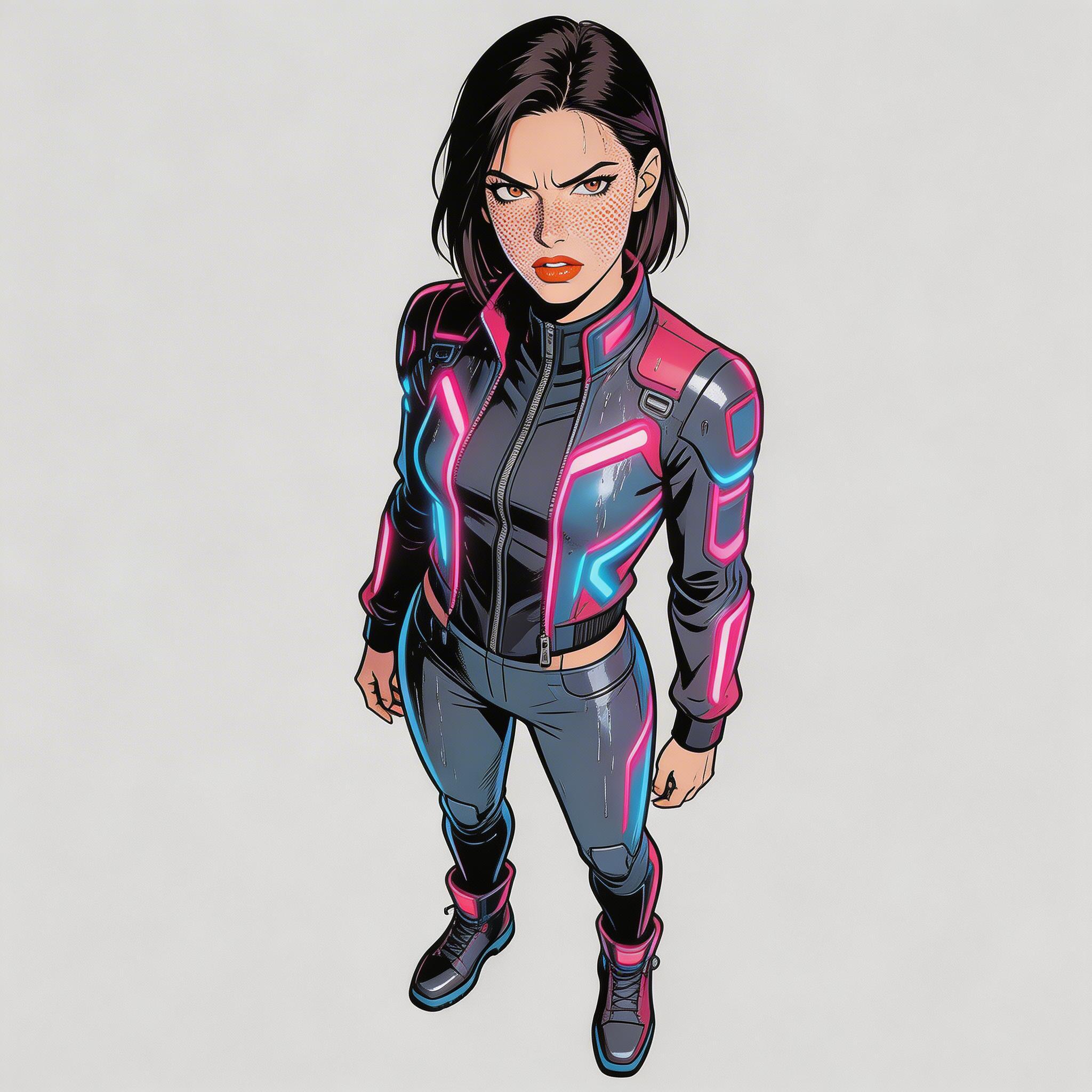 Character Neon Noir