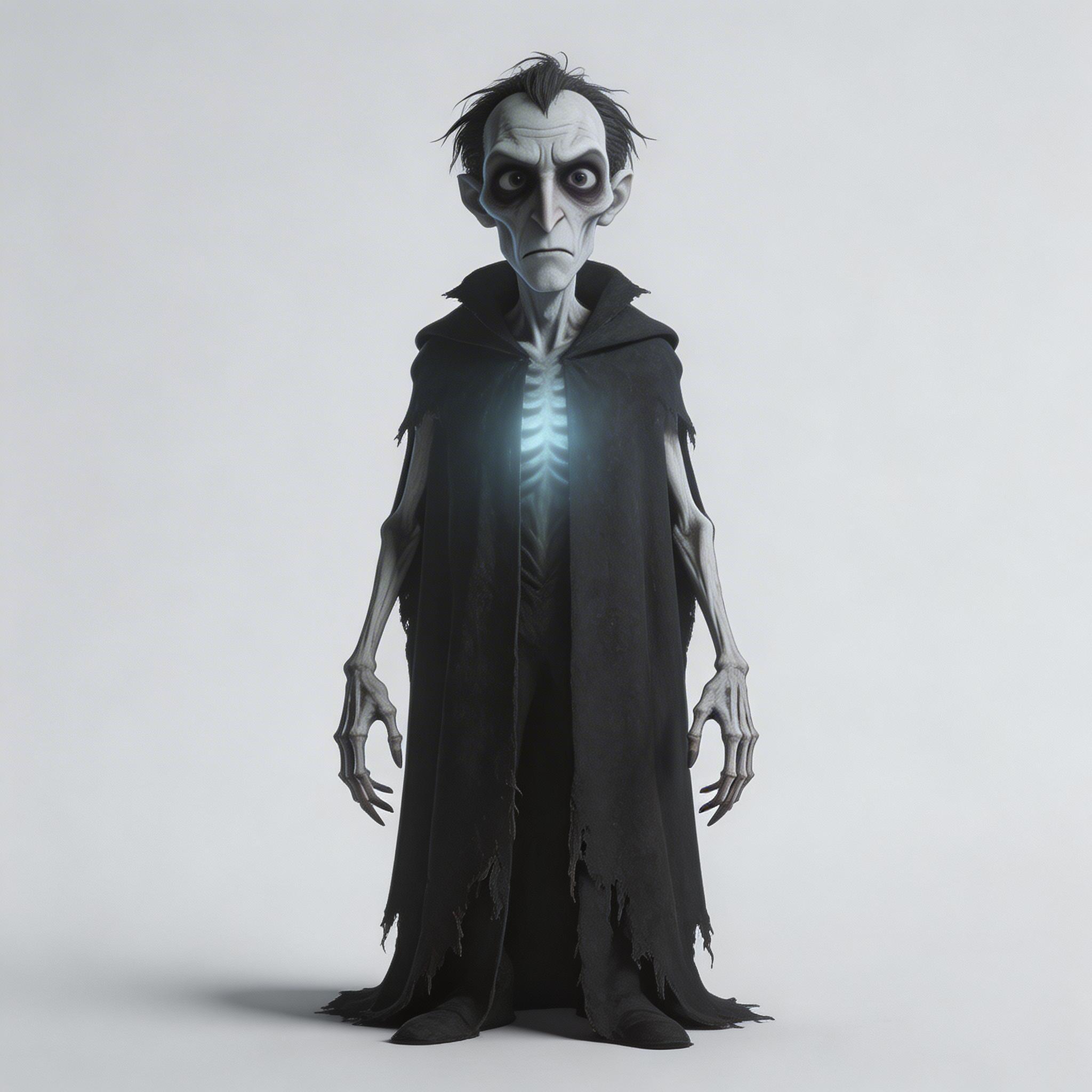 Character Dark cartoon horror story