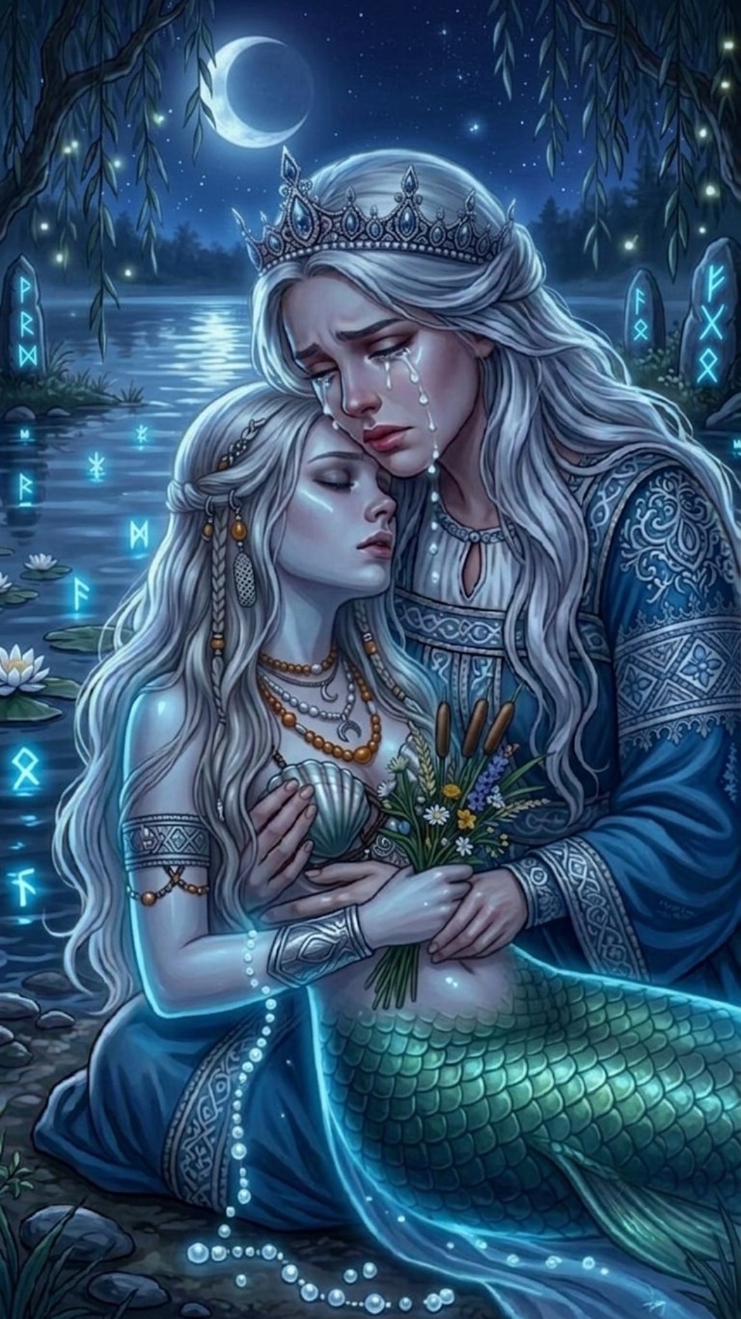 Девушка в короне плачет и говорит: сестрица, пожалуйста, не бросай меня