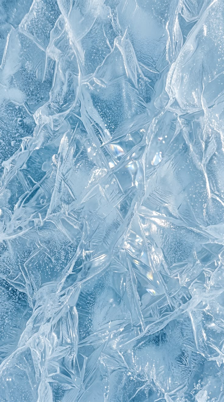 Polar Elegance Ice Blue Silver Frosted Phone Wallpaper.jpg