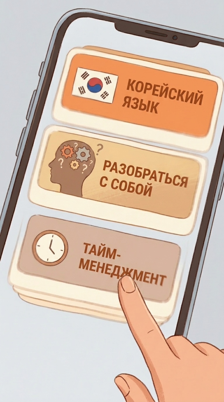 Палец указательной правой руки медленно касается кнопки-закладки в нижней части карточки. Закладк...