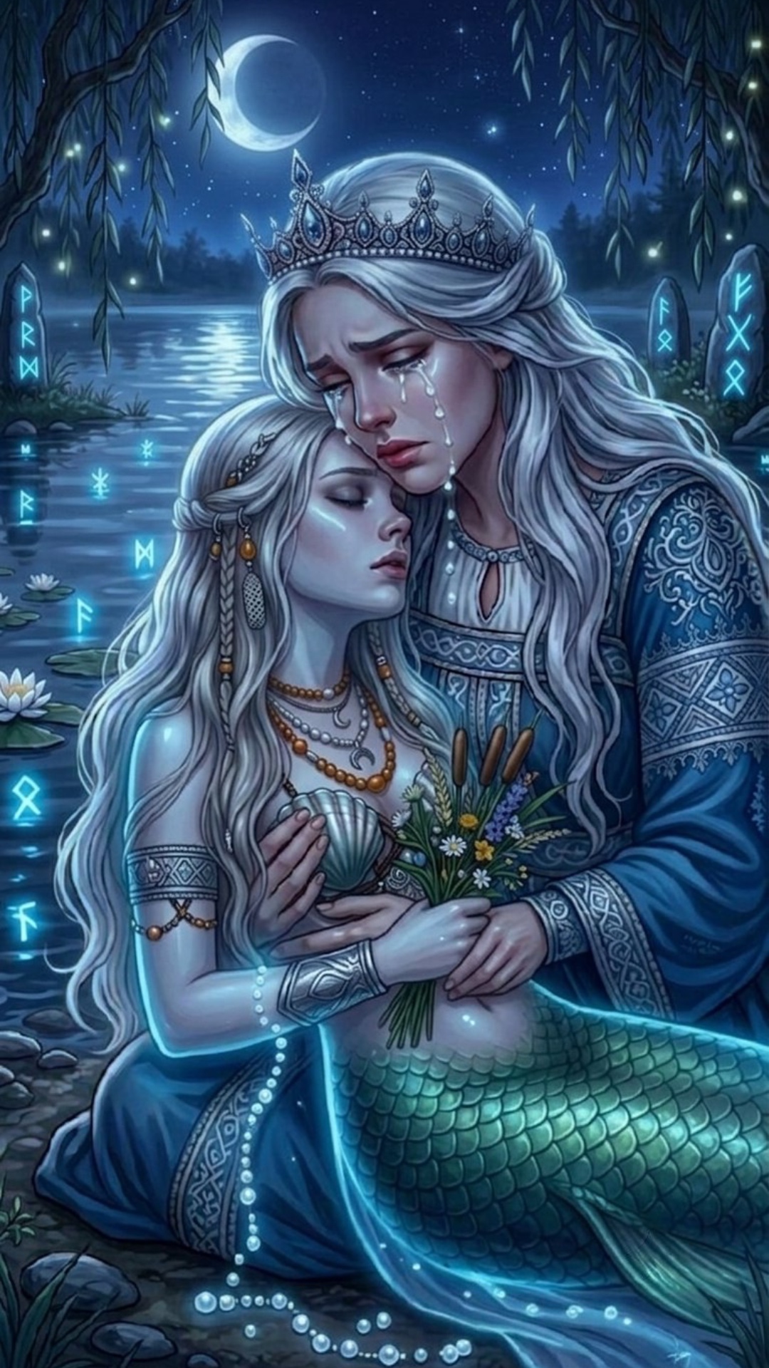 Девушка в короне плачет и говорит: сестрица, пожалуйста, не бросай меня