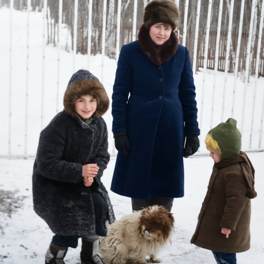оживи фото счастливой семьи
