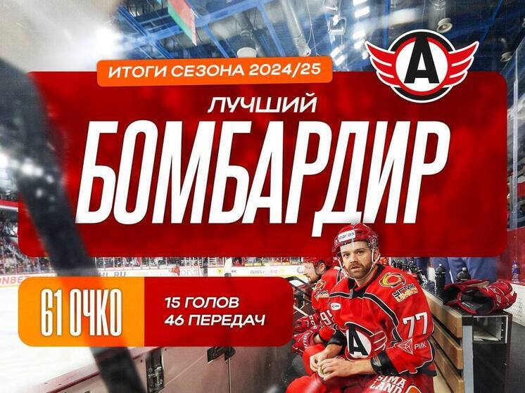 Стефан Да Коста признан лучшим бомбардиром ХК «Автомобилиста» по итогам сезона