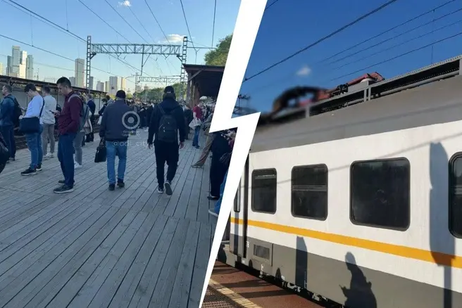 На МЦД-1 после массового сбоя задерживаются поезда — что стало причиной | Источник: odi_city / T.me; МК: срочные новости / T.me