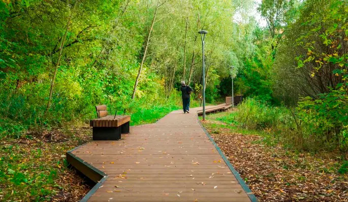 Пешеходный маршрут соединил Верейскую улицу и станцию БКЛ "Давыдково"
