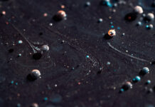 Красочное масло ярких пузырей