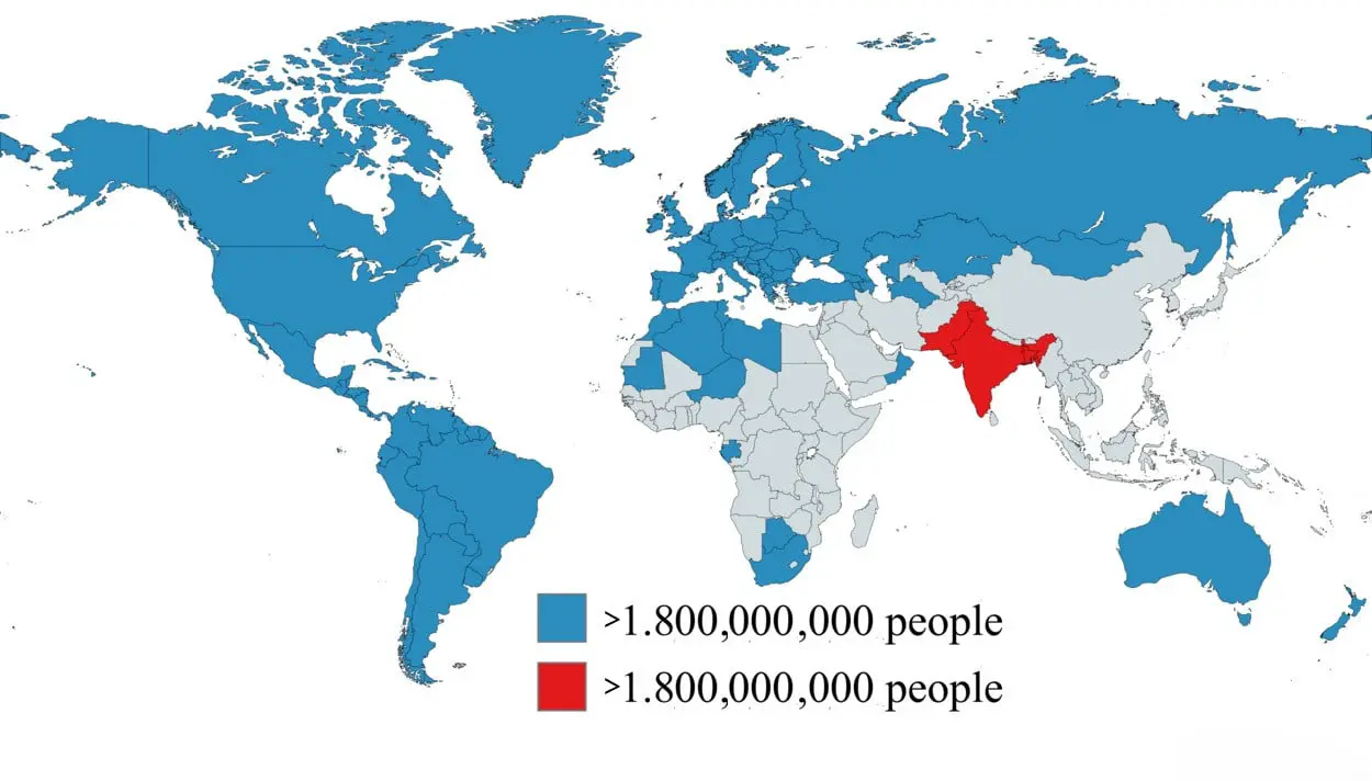 Сравнение численности и площади Индии, Китая, Пакистана и Бангладеш-0