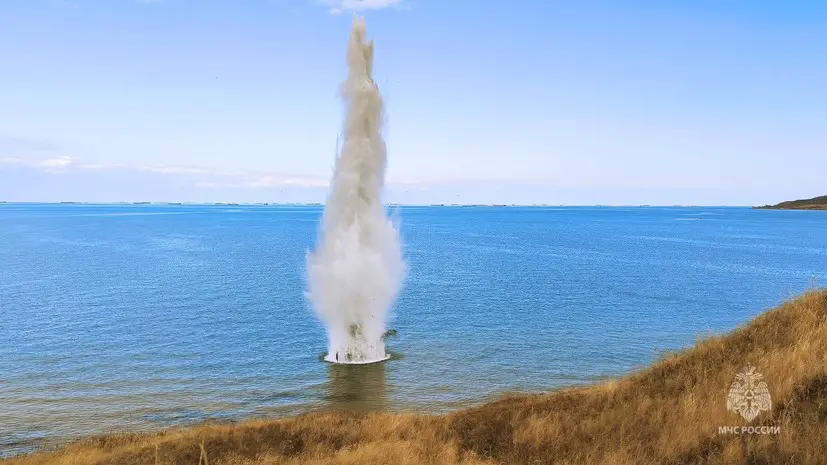 Боеприпасы затопленного в годы войны судна «Ейск» ликвидировали в Азовском море