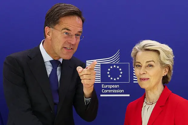 Марк Рютте и Урсула фон дер Ляйен