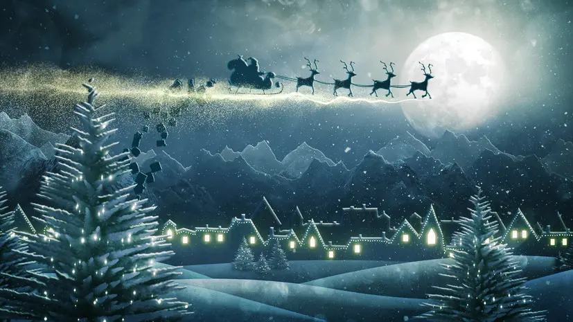 Американские военные сообщили о полёте саней Санта-Клауса над Россией