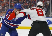 Василий Подколзин защитил Макдэвида в матче Ойлерс-Дэвилс vasilij podkolzin zashhitil makdevida v matche ojlersdevils-uralnovosti-ru-0