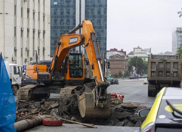 Второй этап замены аварийных теплосетей стартовал на Фонтанной во Владивостоке пресс-служба администрации Владивостока