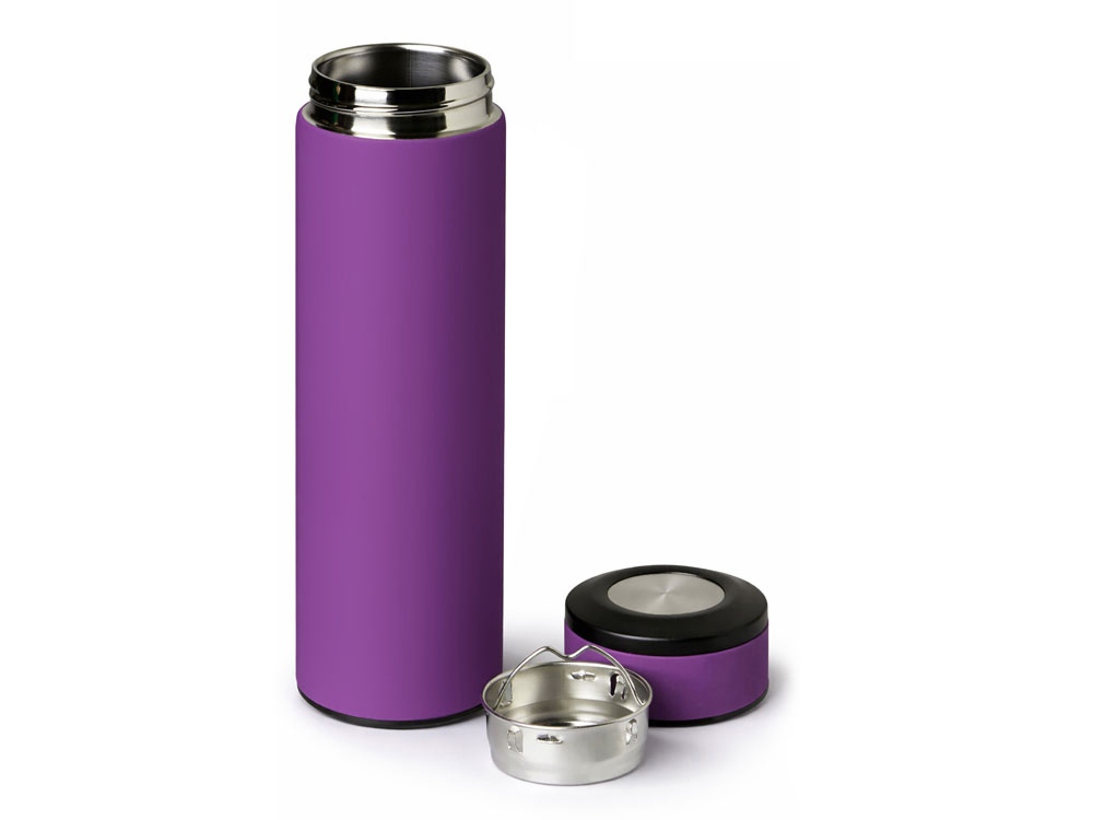 Вакуумный термос Vacuum Flask C1, soft touch, 420мл, фиолетовый