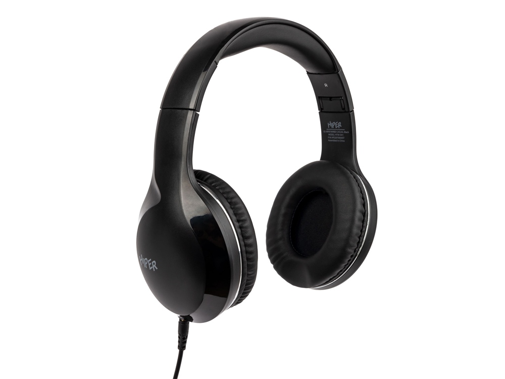 HIPER Наушники накладные WIRED CASUAL BLACK HTW-OV1, черный