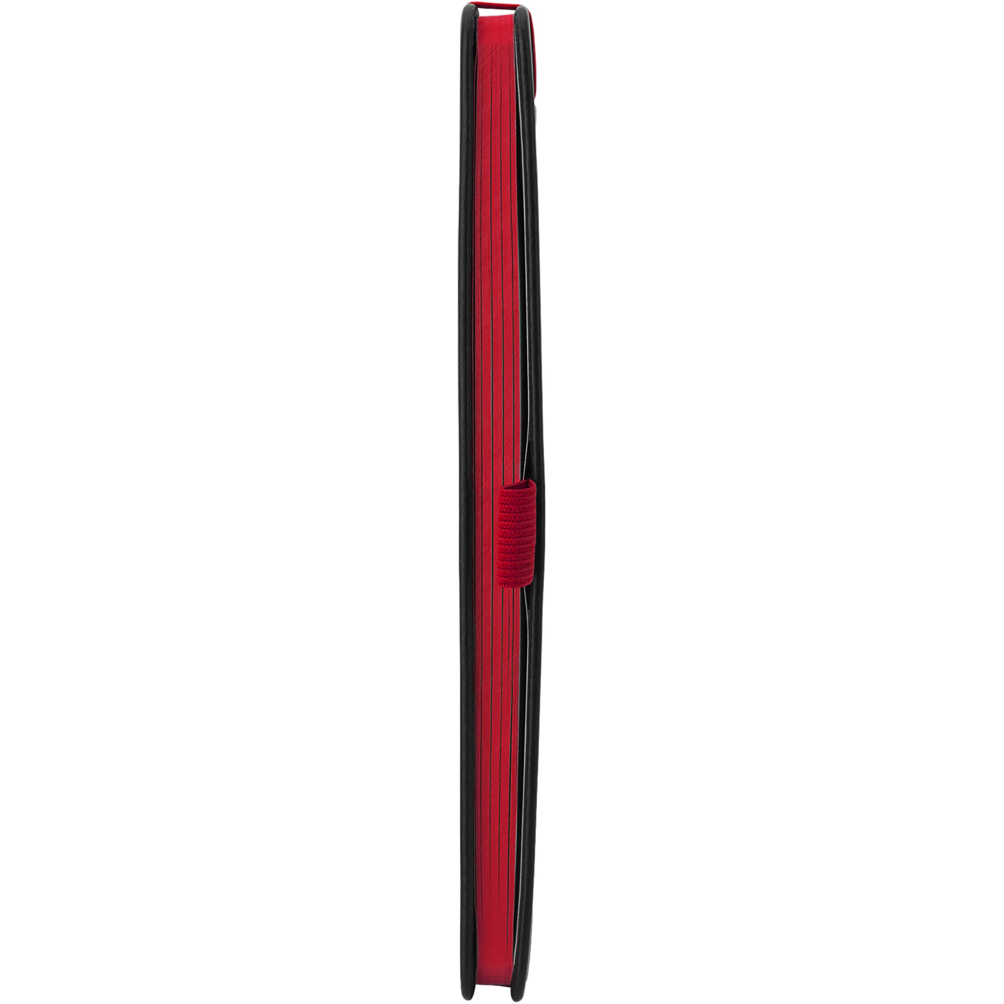 Блокнот ColorNote Black, твердая обложка A5, 80 листов, черный с красным