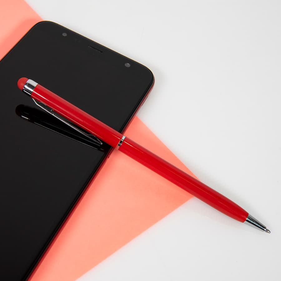 TOUCHWRITER, ручка шариковая со стилусом для сенсорных экранов, зеленое яблоко/хром, металл