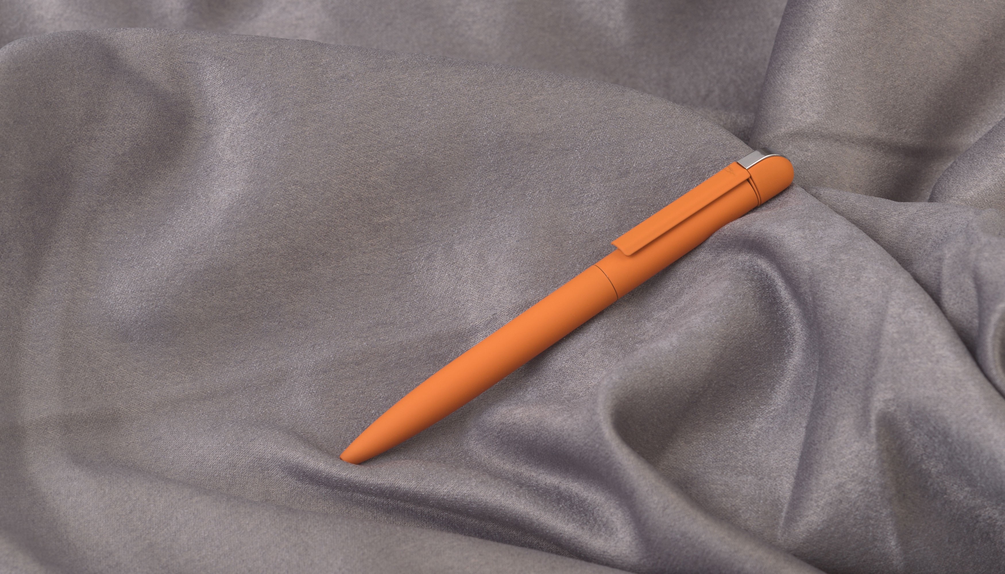 Ручка шариковая "Jupiter", покрытие soft touch, цвет оранжевый