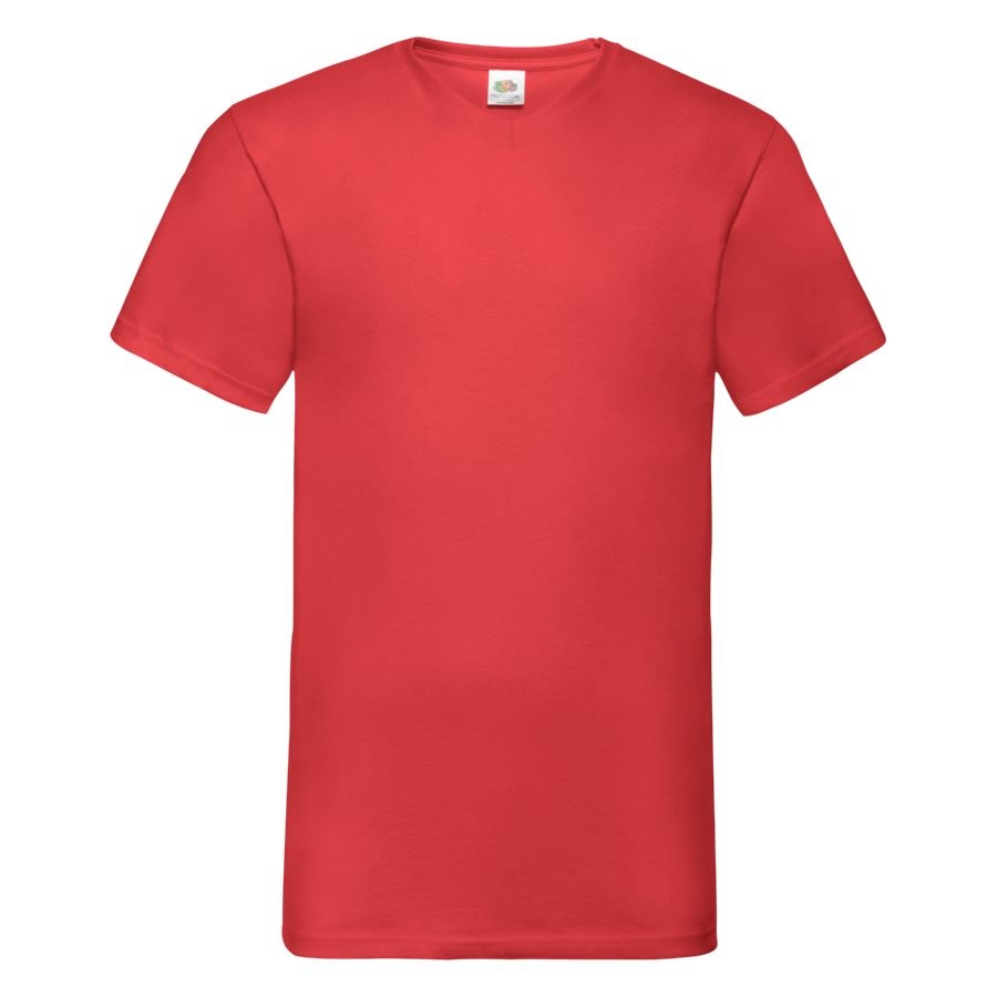 Футболка "Valueweight V-Neck T", красный_XL, 100% х/б, 165г/м2
