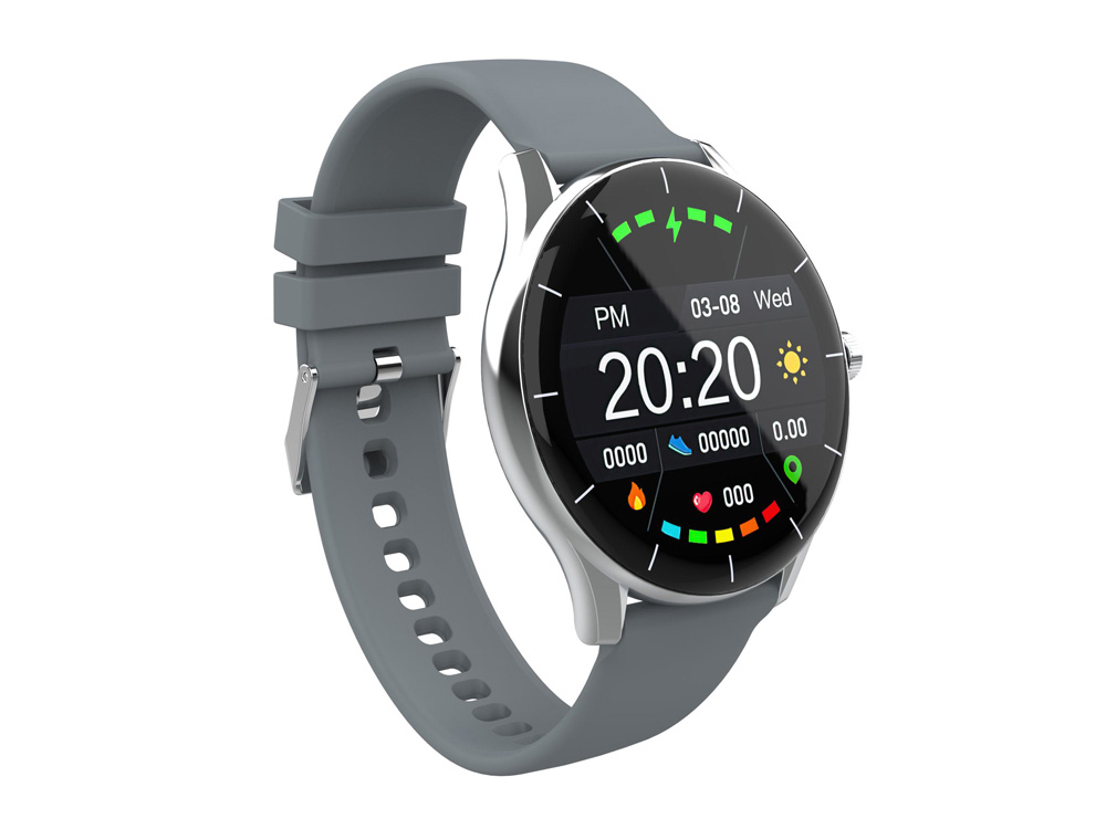 Умные часы HIPER IoT Watch GT, серый/розовый, серый, розовый