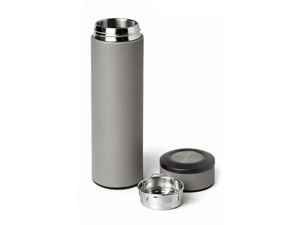 Вакуумный термос Vacuum Flask C1, soft touch, 420мл, серый