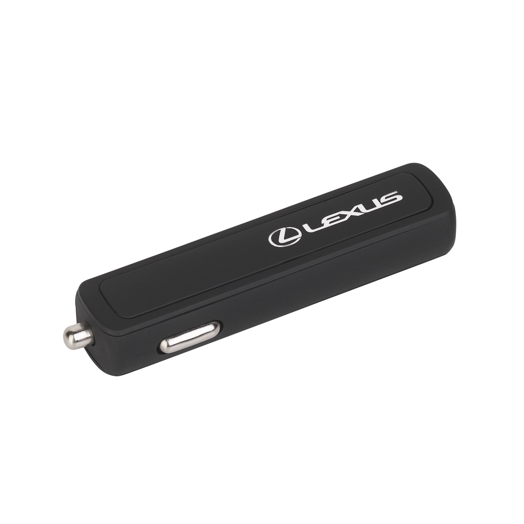 Автомобильное зарядное устройство "Slam" с 2-мя разъёмами USB, покрытие soft touch, цвет черный