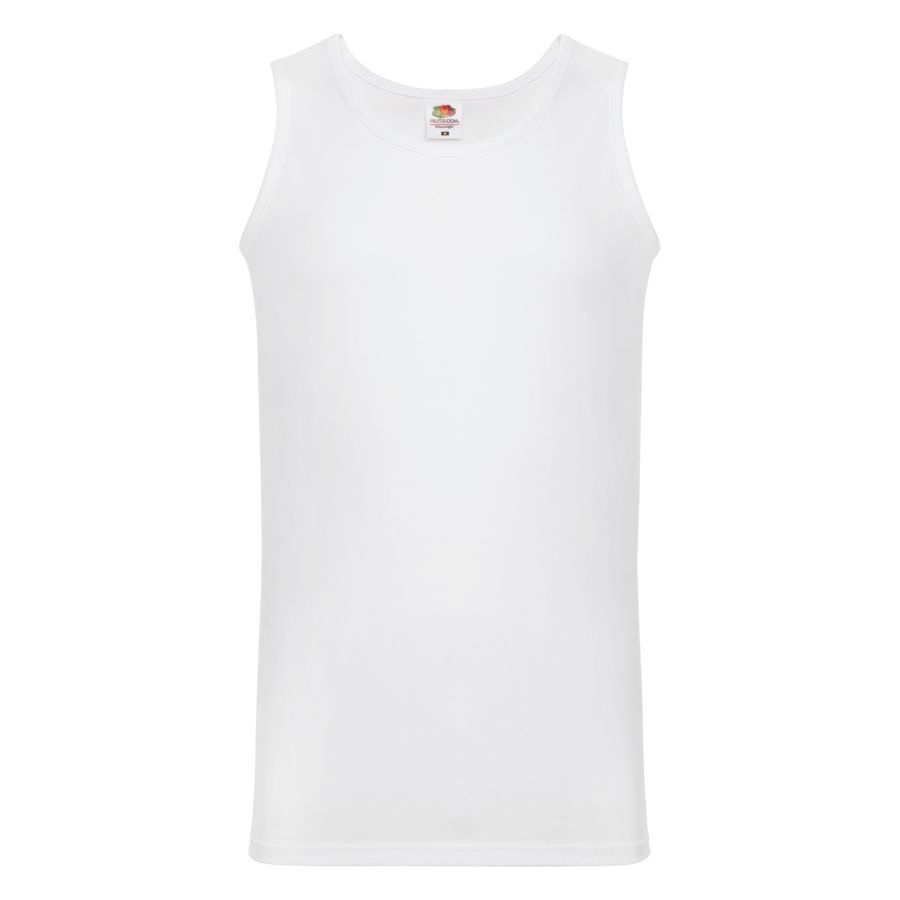 Майка мужская "Athletic Vest", белый_L, 100% хлопок, 160 г/м2
